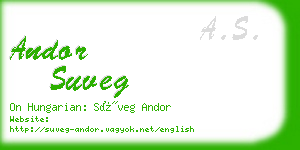 andor suveg business card